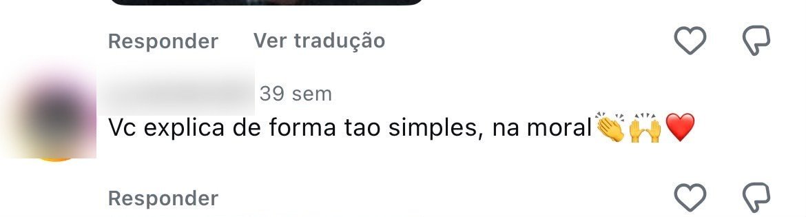 Comentário de aluno sobre o Bio X